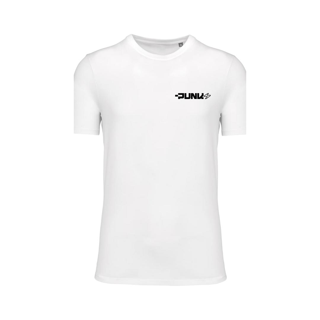 Tee-shirt blanc Punk Electric