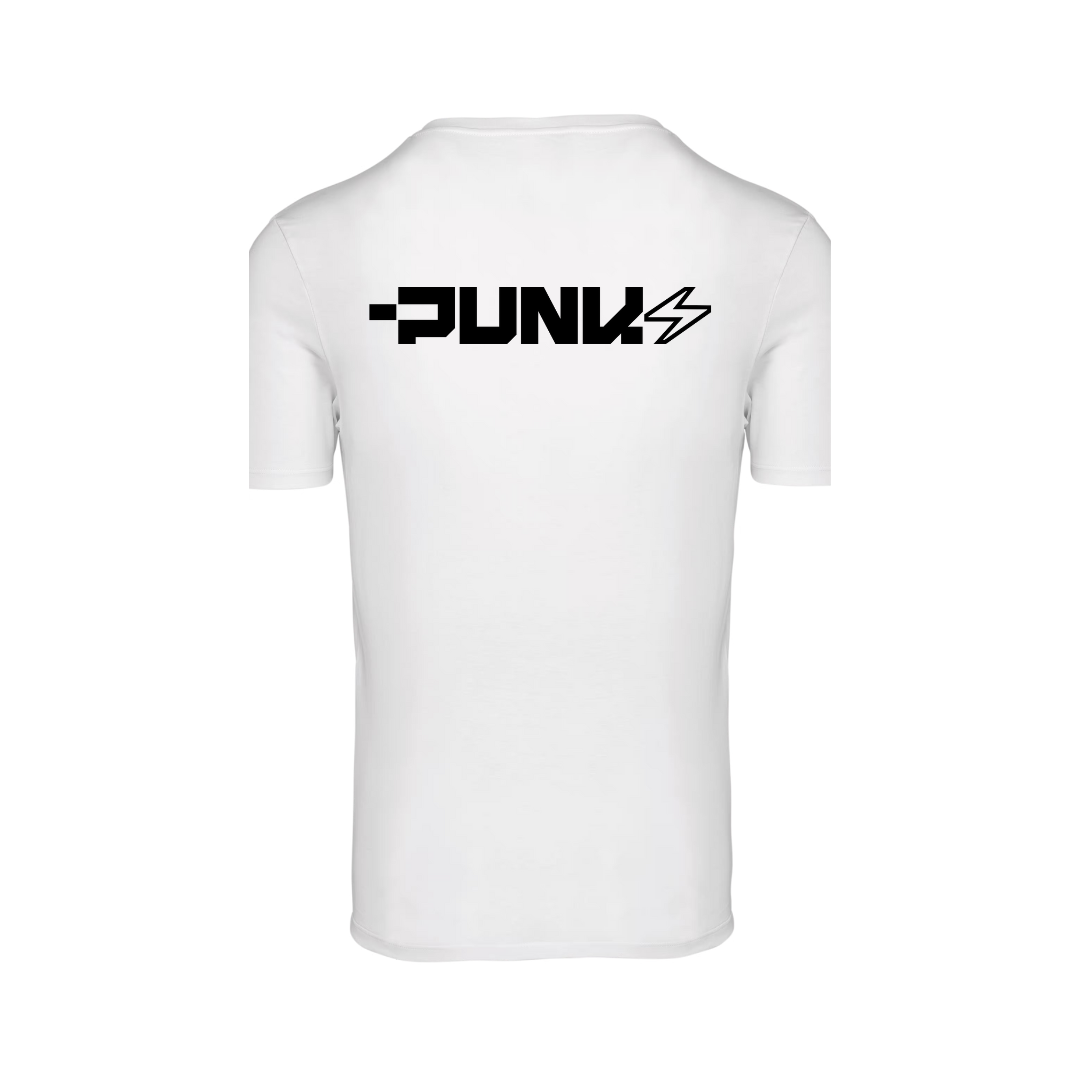 Tee-shirt blanc Punk Electric